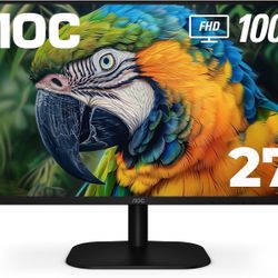 AOC 27B2H2 Monitor, 27-inch IPS FHD, 100Hz Dual HDMI, VESA 101% sRGB
