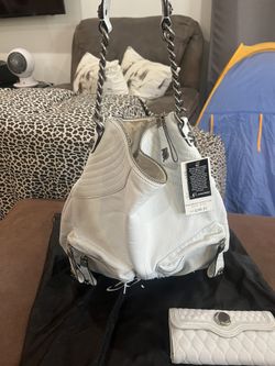 Genuine Leather Shoulder Bag & Wallet By B. Makowsky