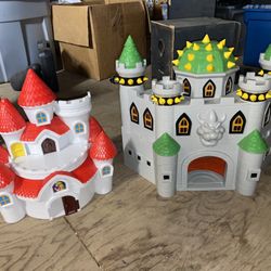 Super Mario Bros BOWSER CASTLE Peach’s castle lot Play Set Jakks 2019