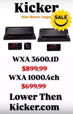 Kicker WARHORSE AMPS On Sale Cheaper Then The Internet!!