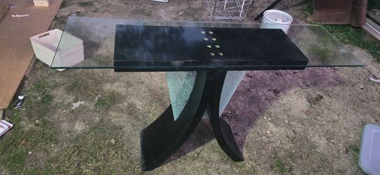 Glass Wood Table