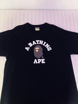 BAPE Authentic - A Bathing Ape College Tee Black 2XL