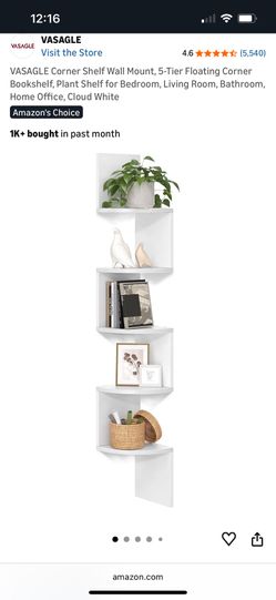 White Corner Shelf For Wall 
