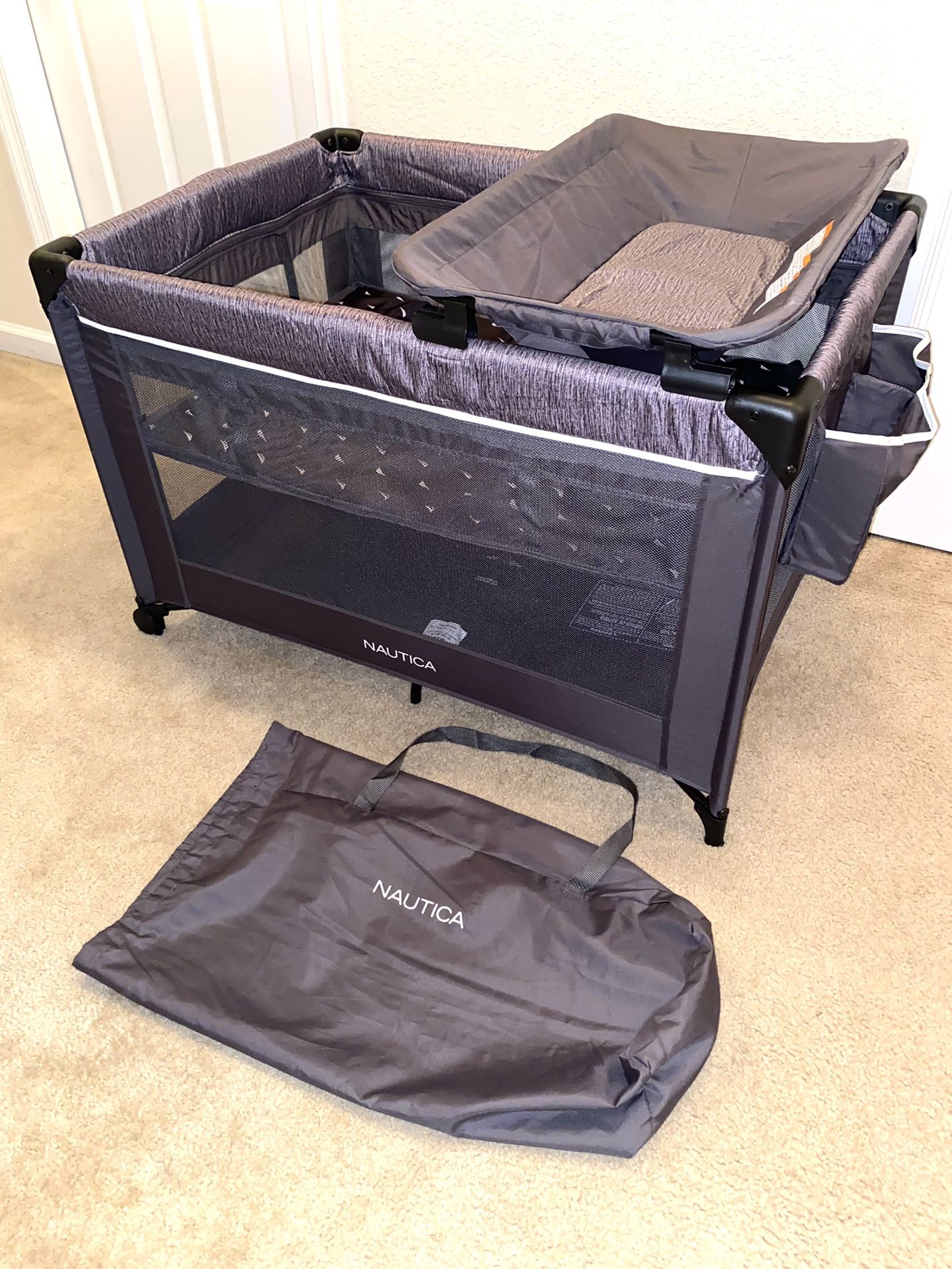 ***PENDING SALE*** New Nautica Kids Maritime Deluxe Playard