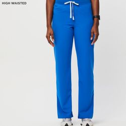 FIGS High Wasted Scrubs Pants-Royal Blue 