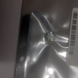 One Round  Blue Moissanite  Lab Diamond 1ct