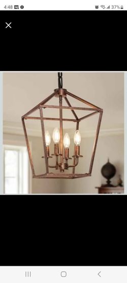 Seaside Village Antique Bronze Chandelier  Brand new