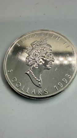 1993 Canada 1 oz Silver Maple Leaf