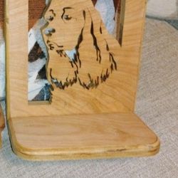 Cocker Spaniel Wood Laser Cutout Shelf