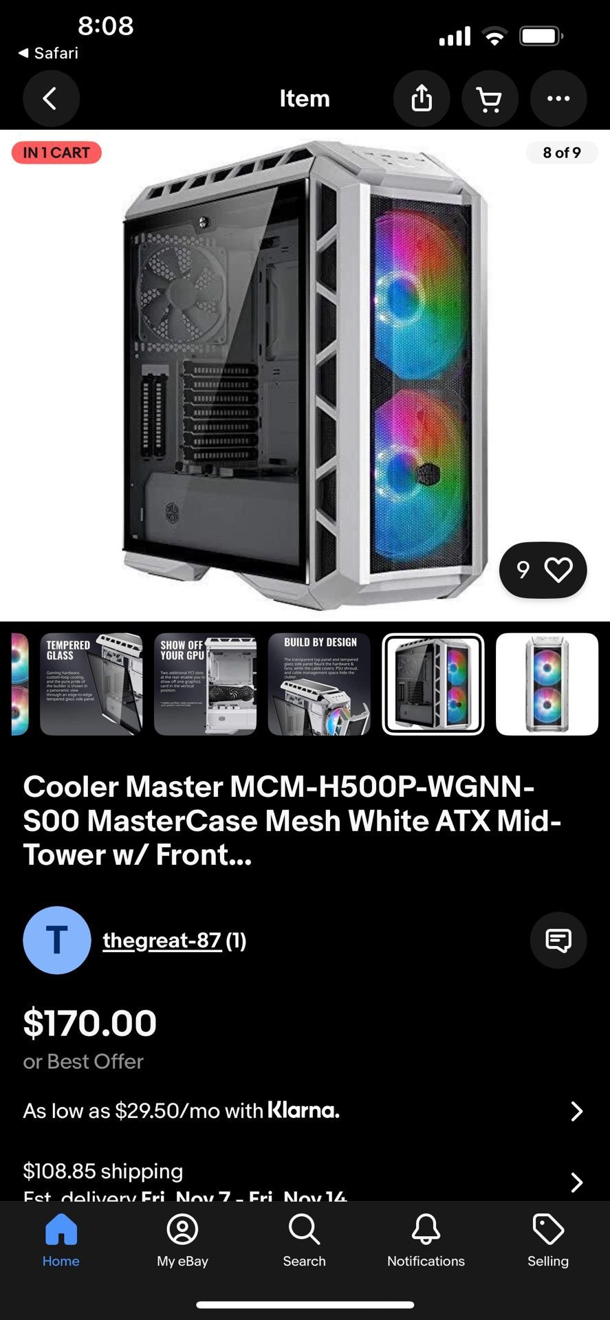 Cooler Master Gaming Pc Case