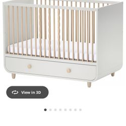 IKEA Myllra Crib And Mattress