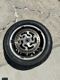 Harley Davidson Enforcer Rear wheel.
