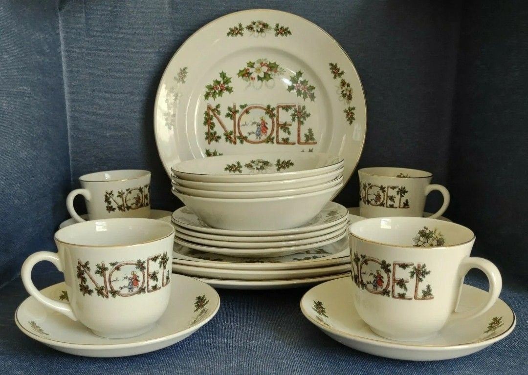 Fine English Tableware "NOEL" by Woods & Sons Made In England 