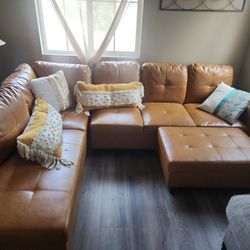 leather sofa set