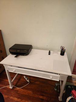 Cool White Desk