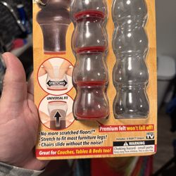 4 Instead Of 8 Pop On Non Skid Feet For Chairs 