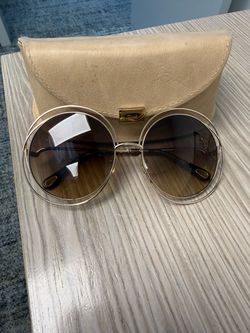 Chloé Round Oversized Sunglasses with Case
