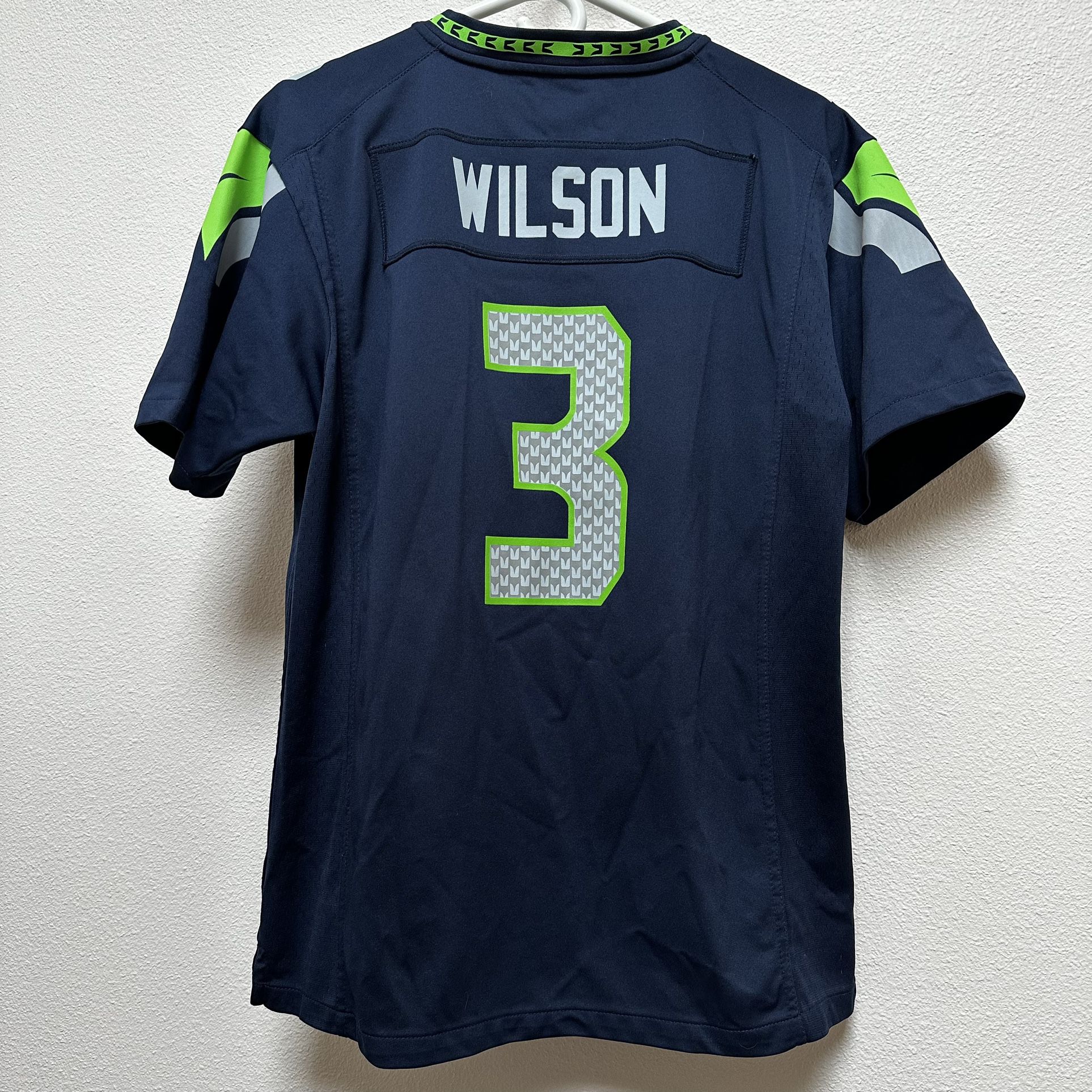Nike Russell Wilson Seattle Seahawks #3 Color Rush Jersey Neon SizeYouth L  14/16 for Sale in Snoqualmie, WA - OfferUp