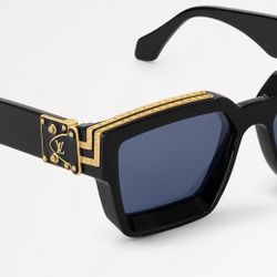 LV Millionaires Sunglasses Black & Gold