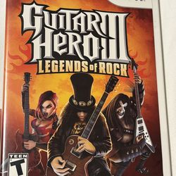 Guitar hero three legends of rock Nintendo Wii