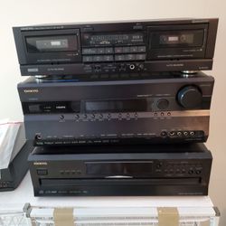 Onkyo Receiver , Cassette Deck & Disc Changer