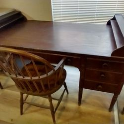 Antique Desk And Chair 