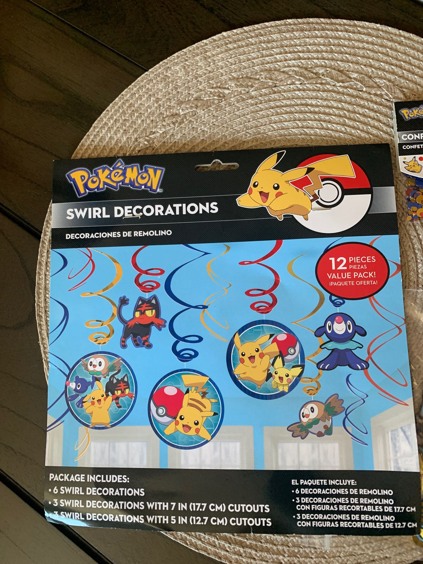 Pokémon party decorations