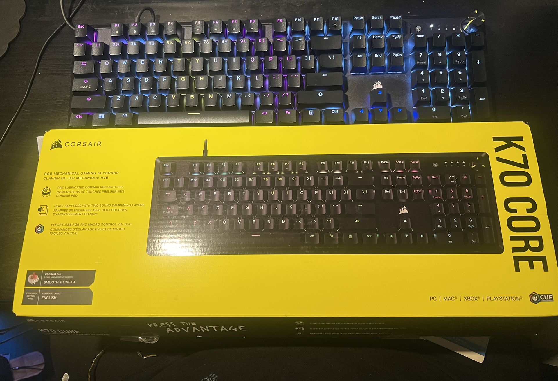 K70 Core RGB Mechanic Gaming Keyboard