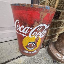 Coca Cola And Cleveland Indians Flower Pot