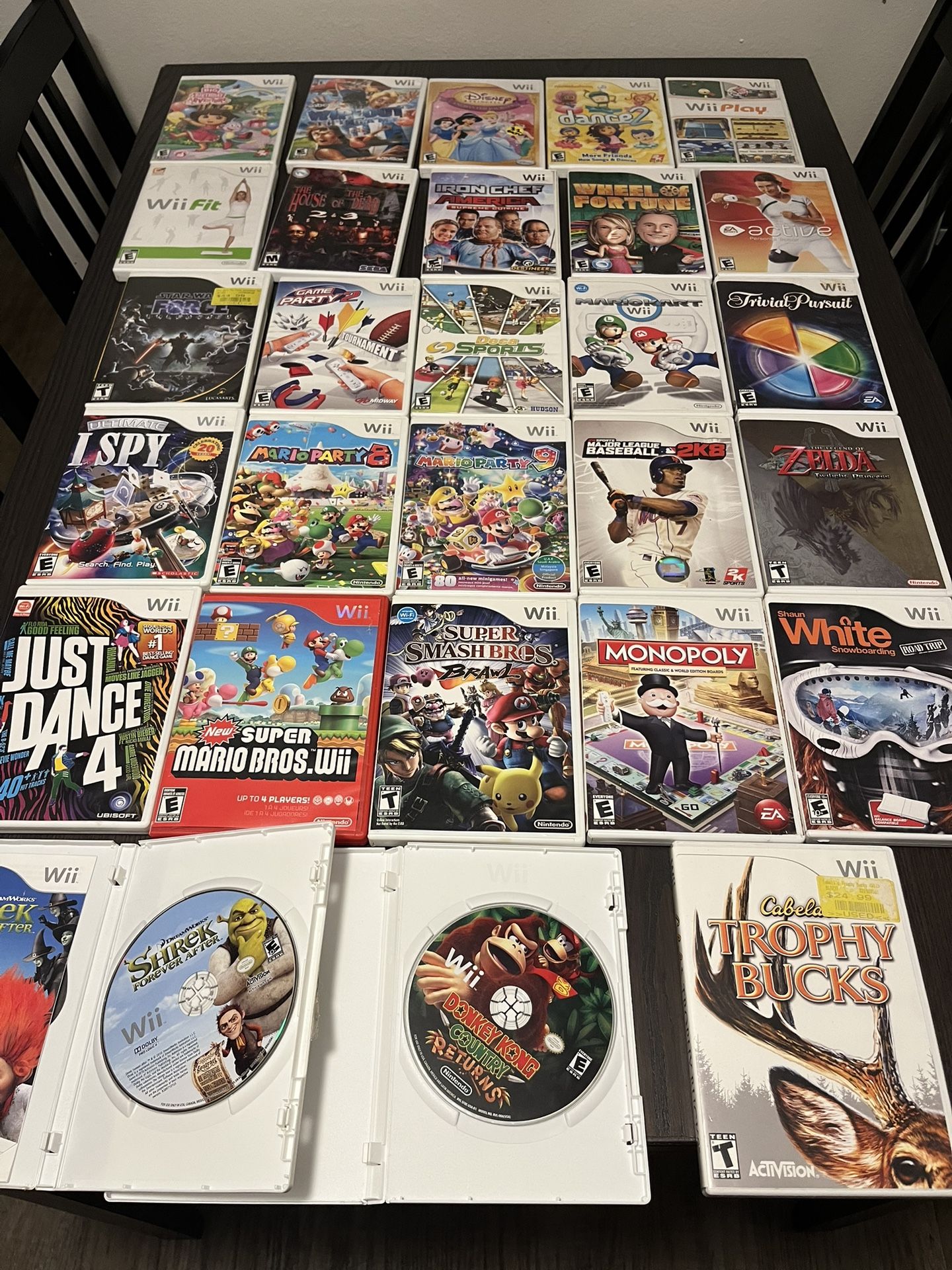 Huge Nintendo Wii Games Lot 