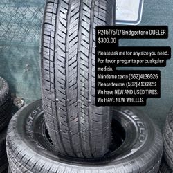P245/75/17 Bridgestone DUELER Semi New All Four 98 % TREAD LIFE 