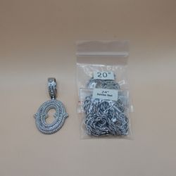 Letter O Rhinestone Pendant