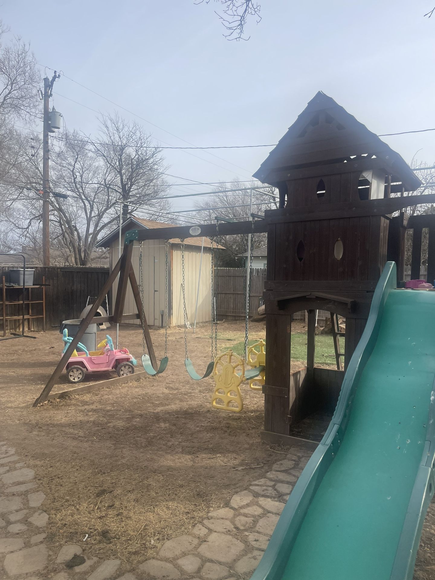 Backyard Swing Set And Club house for Sale in Amarillo, TX OfferUp