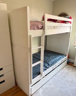 Free Room & Board White bunk bed worth over $3,000
