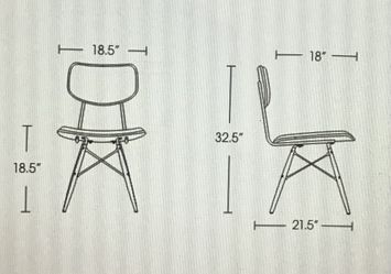 Set of 6 Dining Chairs in Vintage Velvet Thumbnail