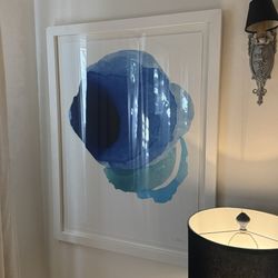 framed Deep Water Ripple Art Print by Crate and Barrel