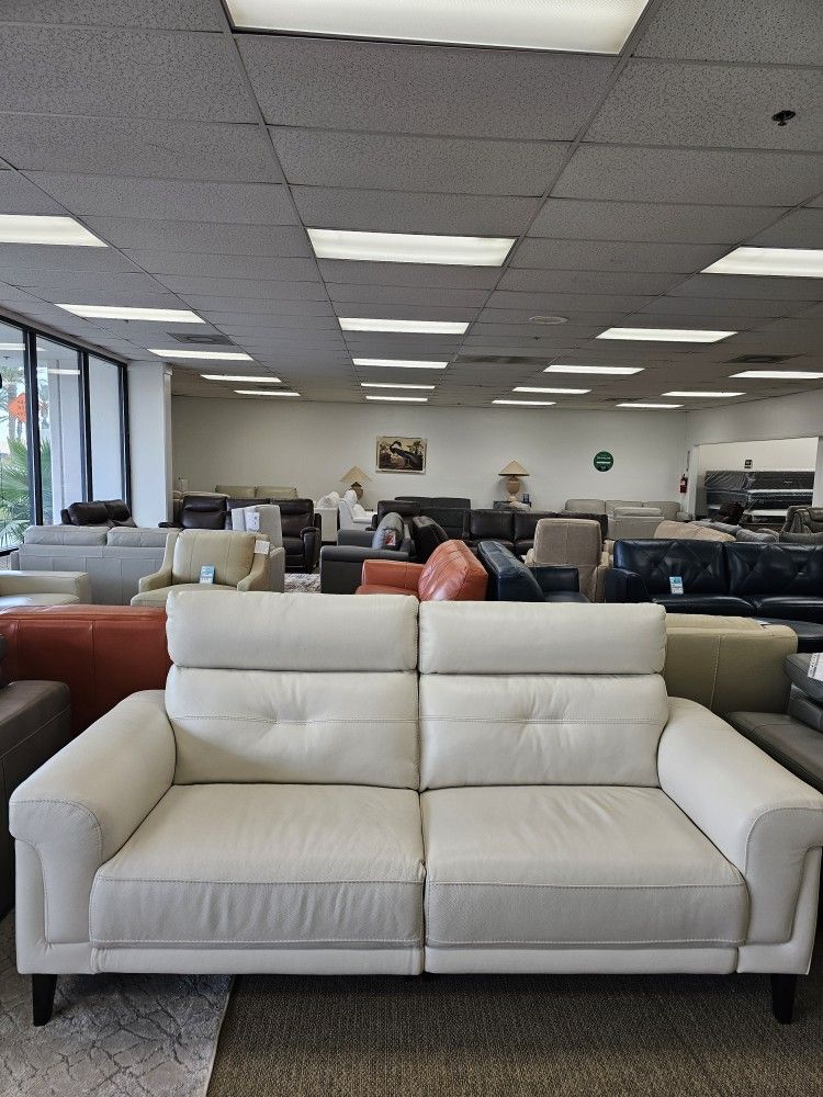 Leather Reclining Sofa - Jazlo