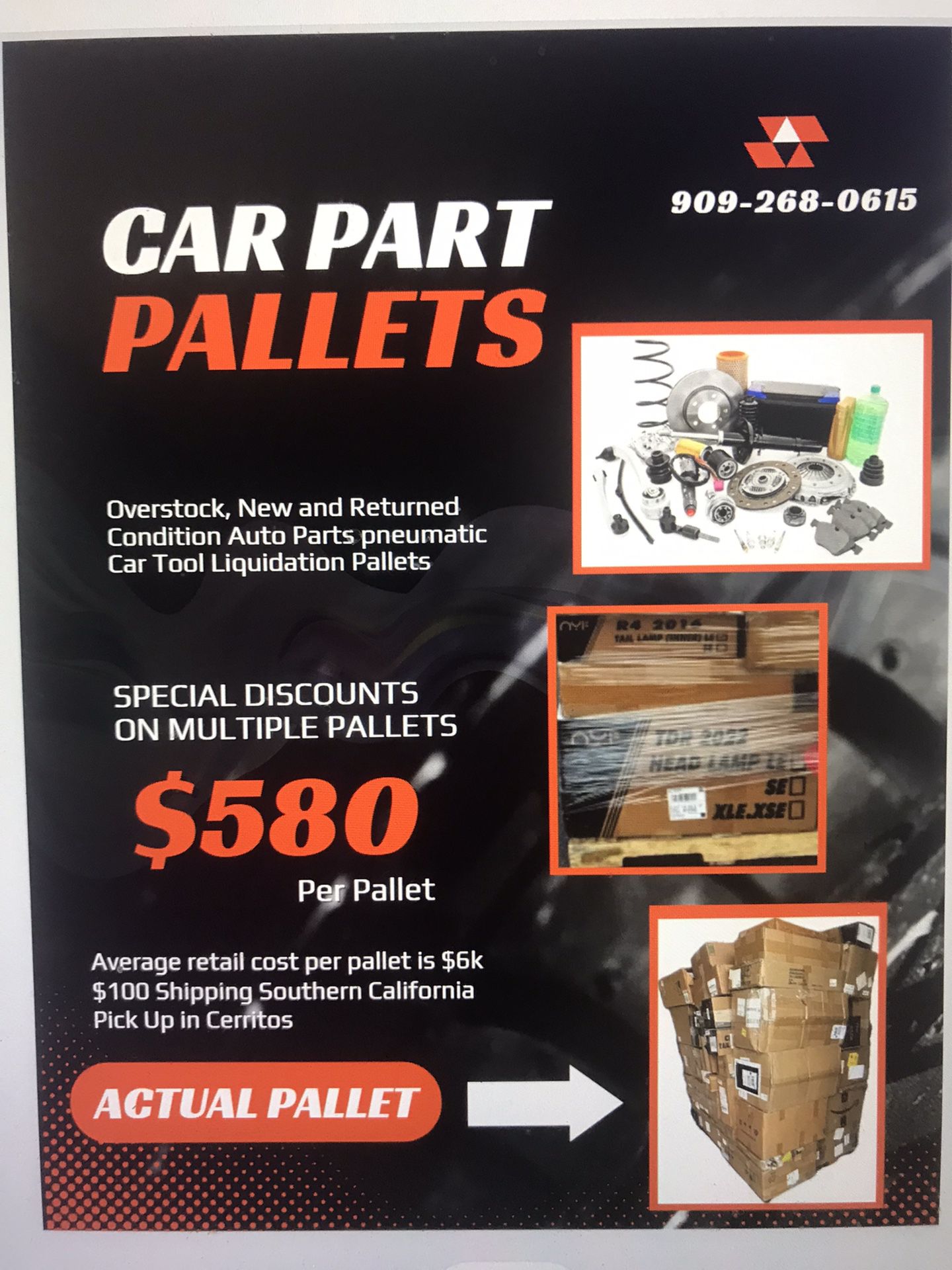 Car Parts and Tools LIQUIDATION Pallets