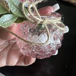 25-Pink Votive Holders