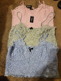 Express Lace Crop Tank