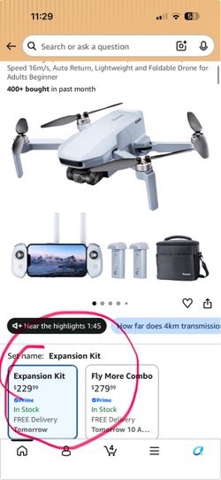 Potensic ATOM SE GPS Drone with 4K EIS Camera