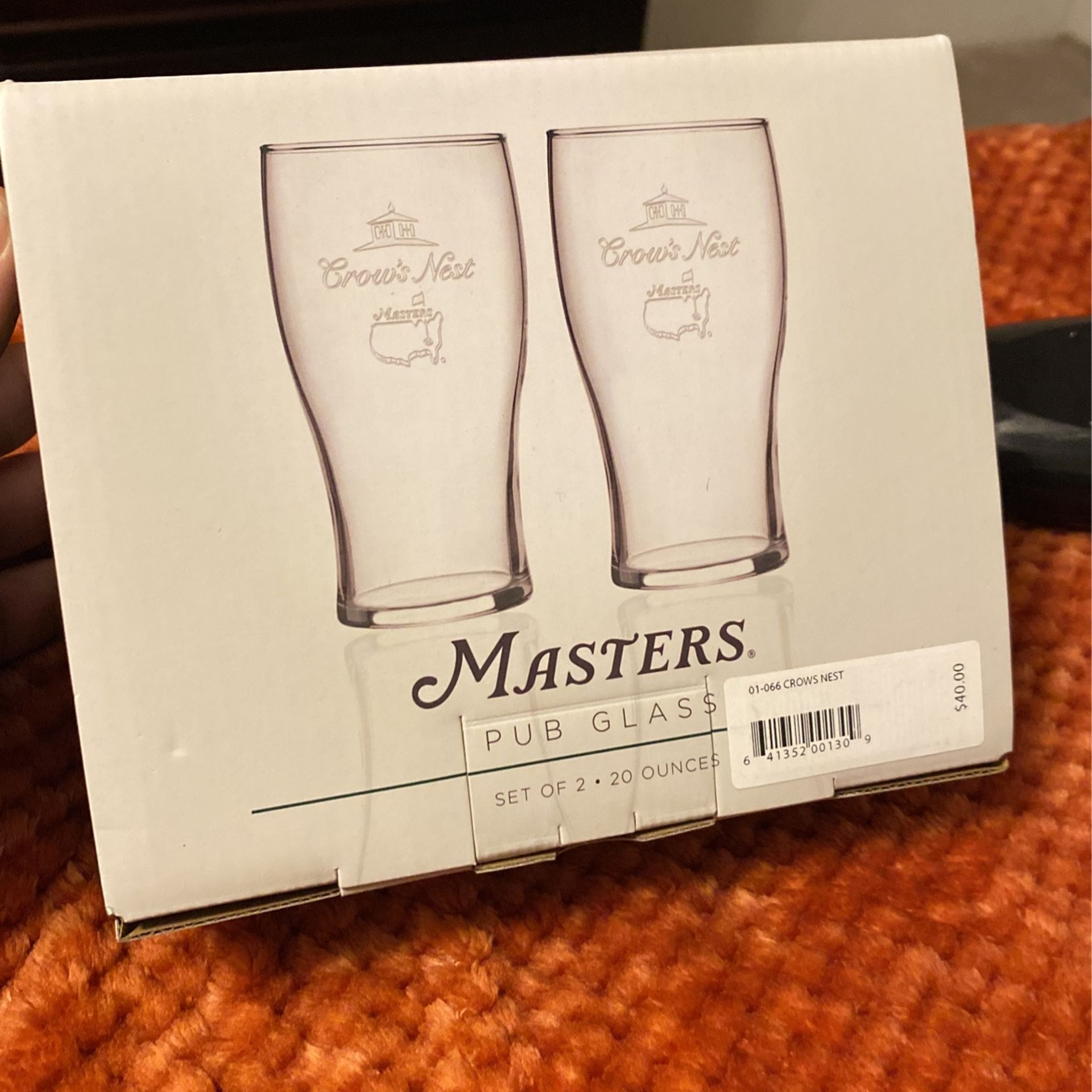 The masters Pint Glasses Crows Nest 2022 Very Rare Limited Edition