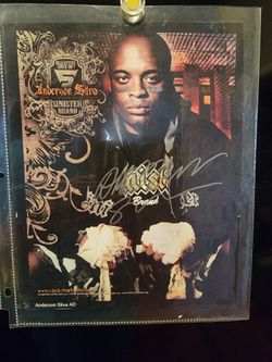 Autographed Anderson Silva Picture