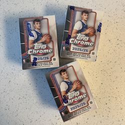2025-2026 Topps Chrome NBA Basketball Value Booster Boxes