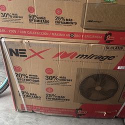 Mirage 2 ton mini split with heater