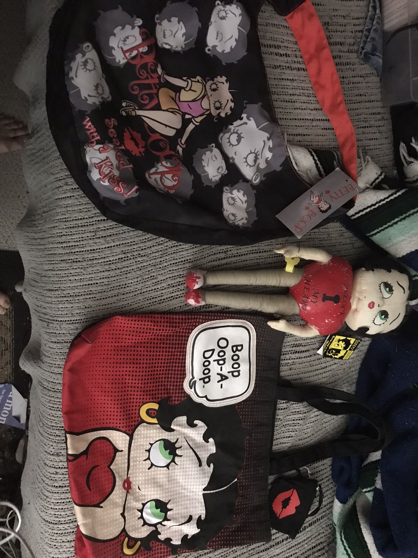 Cloth Tote Bags And Doll With Tags Everything For $20