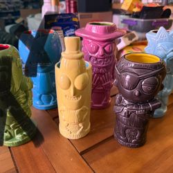 Rick And Morty Tiki Glasses