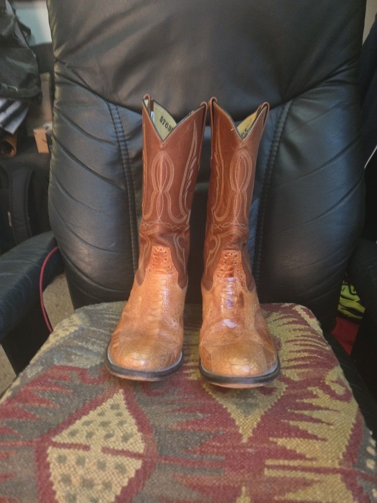 Pre-owned Rios Of Mercedes Cowboy Boots (Not Sure But Might Be Osterich) NE Seattle