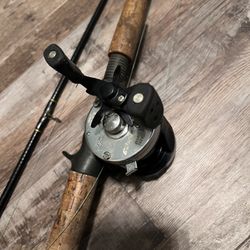 Ugly Stik Lite Shakespeare Fishing rod with Abu Garcia Ambassadeur C3 Round Casting Reel  