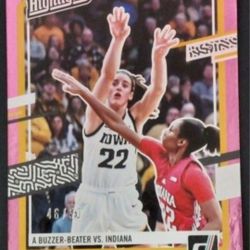2024 Panini WNBA Caitlin Clark Numbered /50 Pink Rookie Card H6 - #'d 46/50 - RC - Highlights - Rare - Basketball - ROY